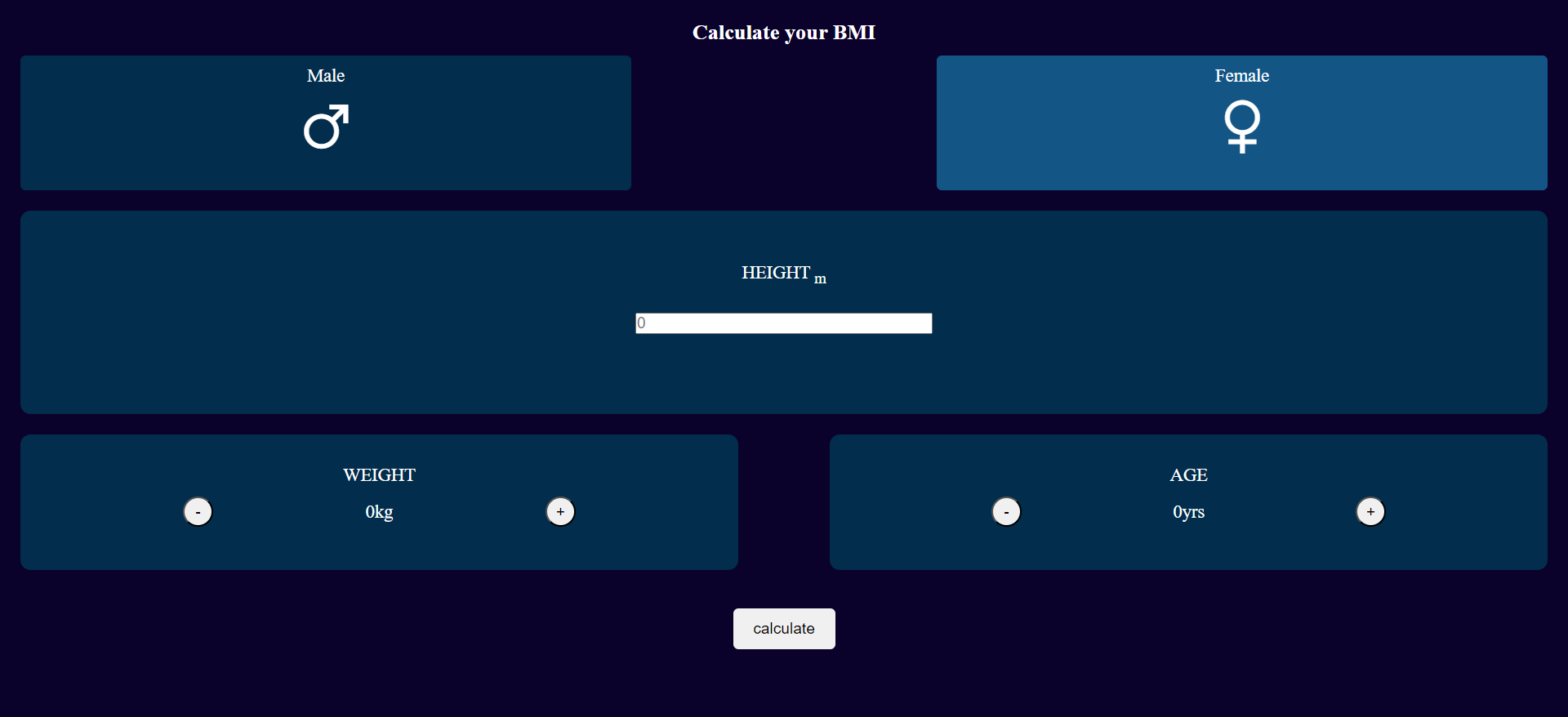 BMI calculator image