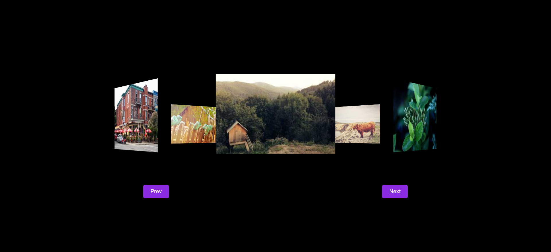 Javascript image scroll effect
